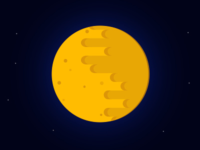 Moon branding design flat icon illustrator logo logodesign minimal space art vector