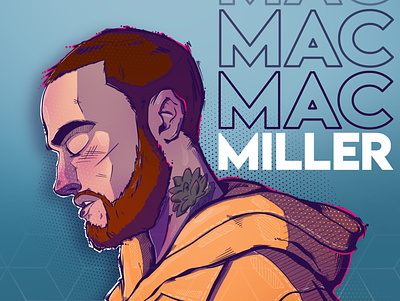 Mac Miller digitalart ipadpro mac miller procreate