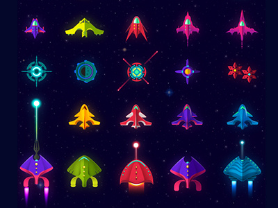 Space Colonizers | Spaceships battleship cosmic game ipad laser mothership satellite stars