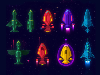 Space Colonizers | Motherships alien field game ipad laser magnetic ray spaceship ufo wings