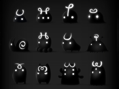 DARKLINGS | The Crawlers character design darklings darkness draw game illustration ipad light monsters