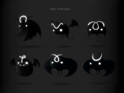 DARKLINGS | The Winged bat character design darklings darkness draw game illustration ipad light monsters vampire wings