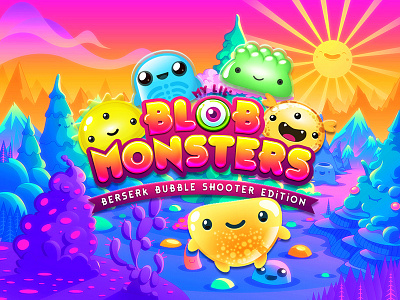 Blob Monsters for iOS aliens character game illustration ios ipad monsters vector