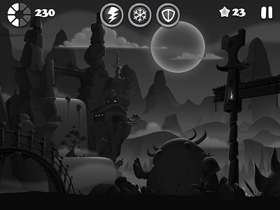 Darklings | Shogun Background black white bridge chinese dark darklings game grey japanese mountains oriental temple valley