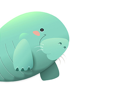 Rocket Manatee Art