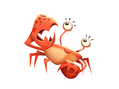 Save The King Cards | Crab cangrejo cartoon character crab crayfish design fish game river save the king water