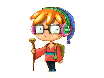 LPの Concept #2 brush character design chibi concept art drawing game illustration kawaii manga sketch