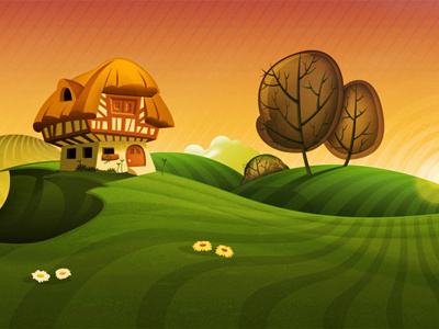 gameroad backgrounds 2 background country farm game hills illustration sunset vector