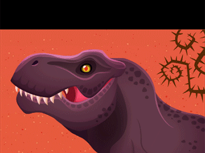 T-Rex / Garmin vívofit® jr. animals animation desert dig dino dinosaur dinosaurios dinosaurs game illustration jurassic nature rex roar t rex tyrannosaurus vector