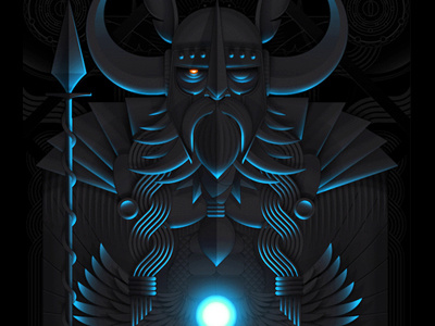 Odin | Animal Gods [B] animal asgard germanic god light mythology norse odin ragnarok raven wisdom
