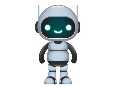 Roboto 2 character design illustration robot vector