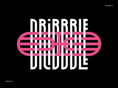 Dribbble Typography Logo