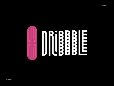 Dribbble Typography Logo dribbble