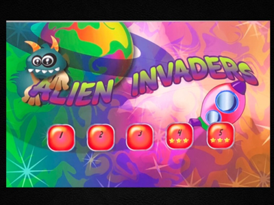 Alien Invaders digital illustration video game design