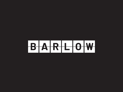 Barlow apartments branding logo typography