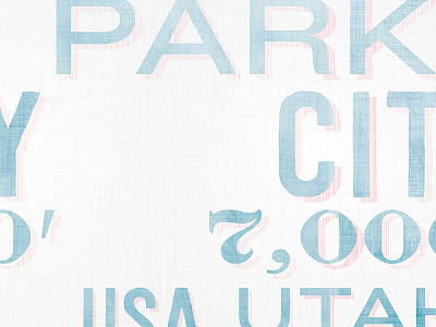 Park City Type branding hotel mountain typography utah