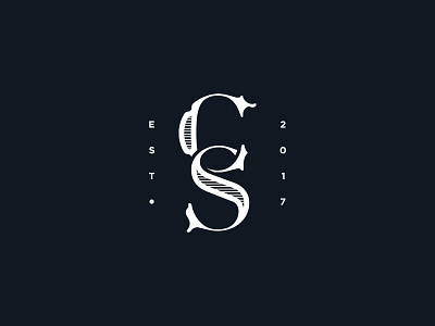 CS branding logo monogram typography