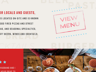 Pizza Pizza! hospitality hotel restaurant texture typography web design