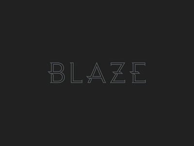 Blaze branding lettering logo packaging rolling papers typography