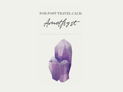 Amethyst amethyst boutique calm crystals hotel illustration luxury spa travel