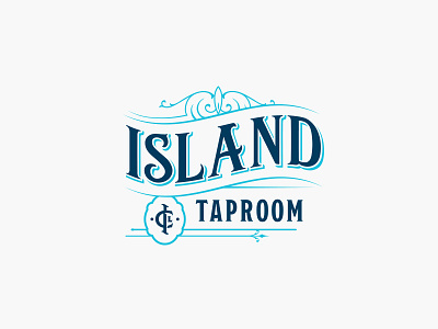 Taproom beer branding coastal island logo restaurant taproom