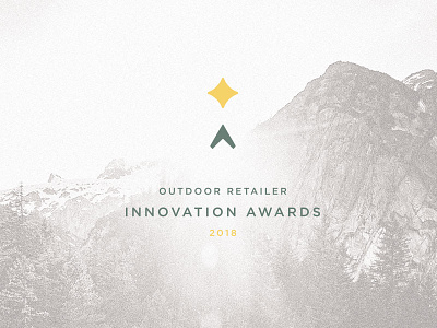 Outdoor Retailer Innovation Awards arrow awards branding icon innovation logo mountain outdoor retailer star tradeshow