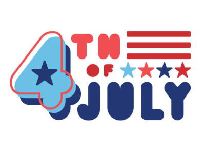 4th of July graphic design logo design