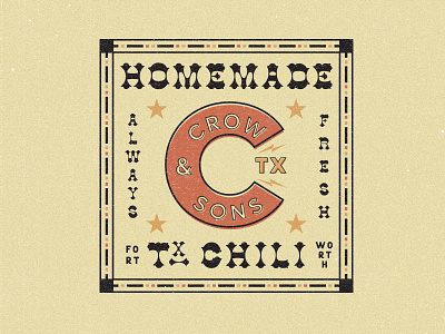 Crow & Sons Chili brand and identity chili desert design food branding logo logo design