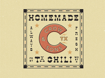 Crow & Sons Chili brand and identity chili desert design food branding logo logo design