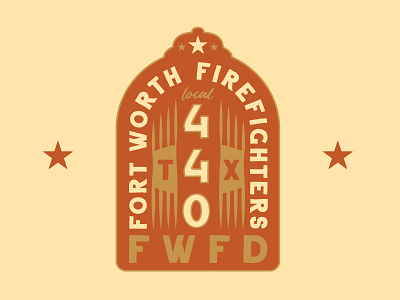 Fort Worth Firefighters brand and identity branding desert colors illustration southwest western