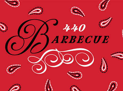 Barbecue Announcement brand and identity branding design