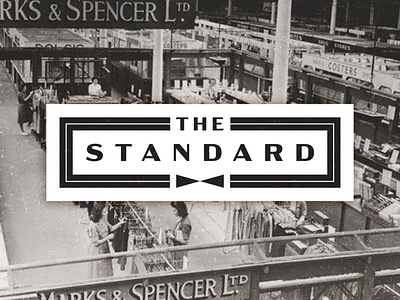 The Standard - Clothier black and white brand and identity clothier design logo logo design