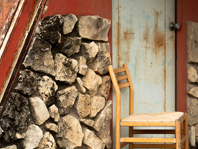 Seated View - Rocked Porch photography