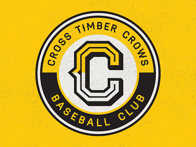 Cross Timber Crows - Circle Patch Logo baseball brand and identity design logo logo design sports