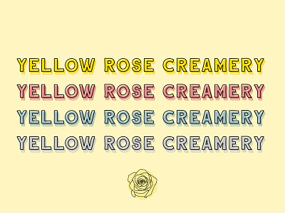 Yellow Rose Creamery Wordmark