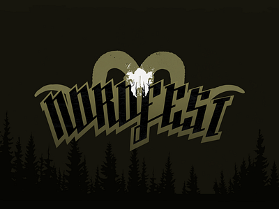 Nordfest dark festival hardrock logo logotype metal music nordfest rock rock festival rock n roll skulls