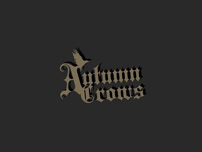 Autumn Crows band logo (Rejected) autumn crows band logo crow death metal logo logotype metal metal band rock band