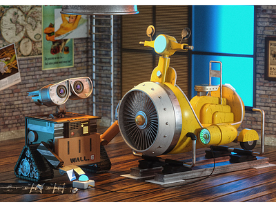 robot branding cinema4d design illustration octane