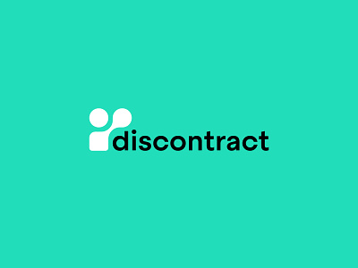 Discontract Logotype brand design branding icon logodesign logotype
