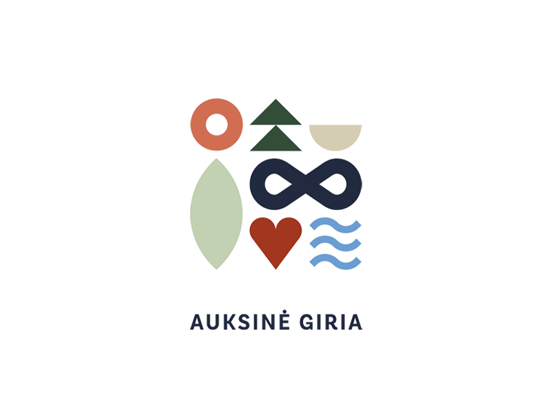 Auksinė Giria Branding branding dynamic experience graphic design green identity logo logotype nature scheme symbols system