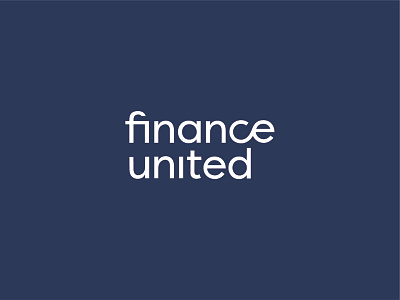 Finance United branding blue branding consulting finance logo logotype modular pattern typography united