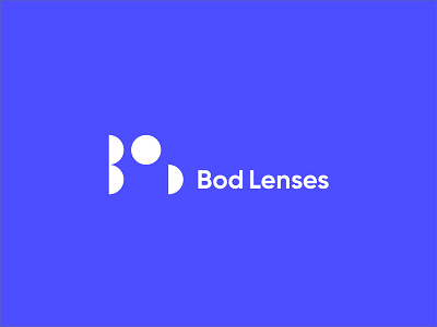 Bod Lenses Logotype blue corporate eyeglasses lasers lenses manufacture modular optical