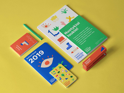 Saulės Gojus | Kindergarten & school branding branding bright colorful education illustrations kindergarden learn learning logo pupil school stationary study