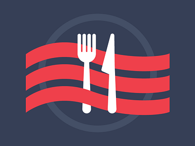 Eat! design flat food glyphs icons illustration navy