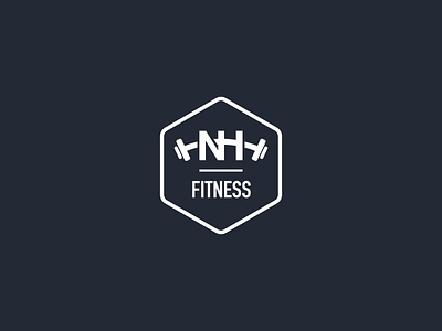 NH Fitness Logo design fitness logo