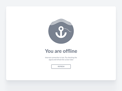 Error message: You are offline anchor error offline waves