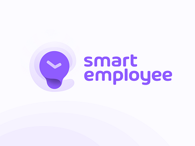 Work time tracking app logo concept