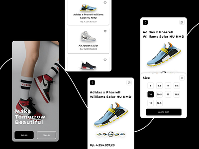 Shoes - Mobile App app behance design dribbble exploration mobile shoes ui ux welovedesign