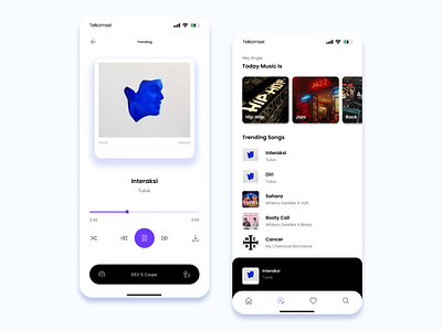 Music App app behance design dribbble music ui uiux welovedesign