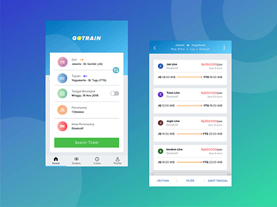 App about Purchasing Train Tickets app debut design dribbble flat icon mobile app ticket booking train ui uiux ux welovedesign